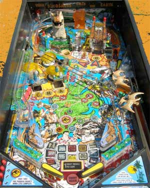 Jurassic Park Pinball Machine For Sale Used by Data East