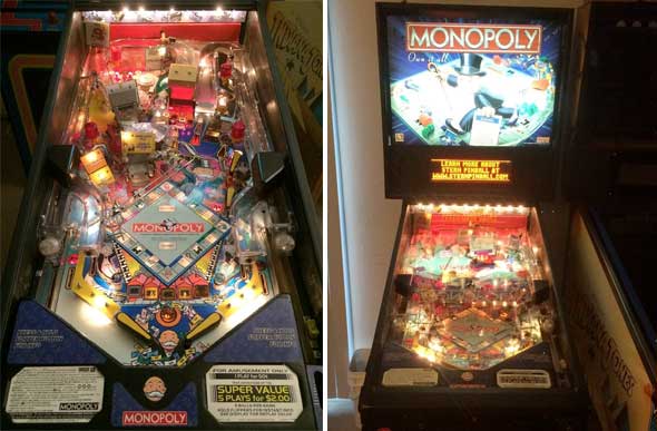 monopoly pinball machine for sale