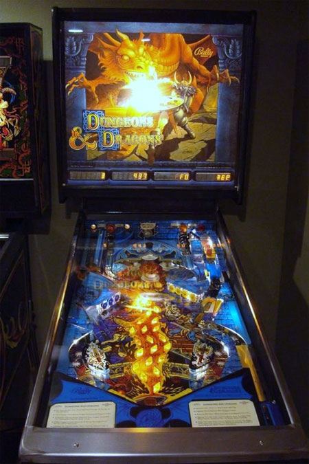 Dungeons and Dragons Pinball Machine For Sale Parts Accessories