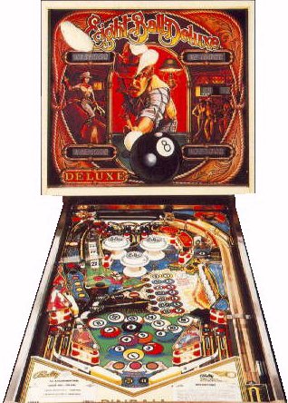 Eight Ball Deluxe Pinball Machine For Sale Parts Accessories