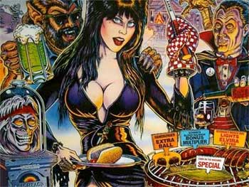 Elvira and the Party Monsters Pinball Machine