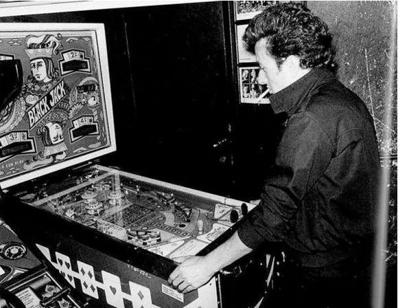 Joe Strummer The Clash Playing Pinball