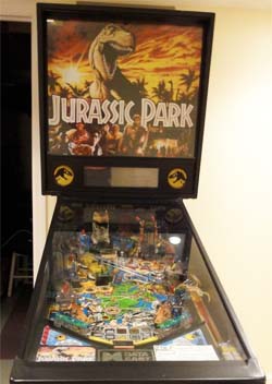 Jurassic Park Pinball Machine For Sale Used by Data East