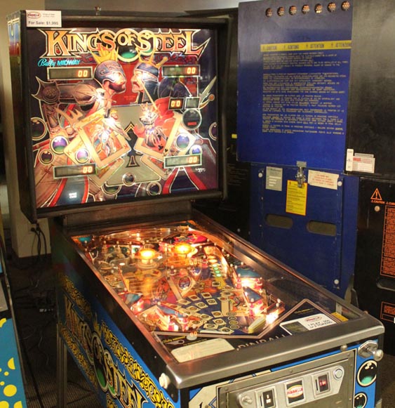 kings of steel pinball machine for sale