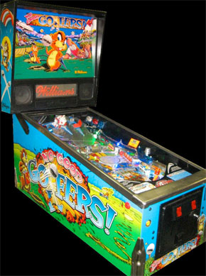 No Good Gofers Pinball Machine For Sale 