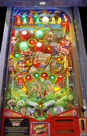 Whoa Nellie! Pinball Machine For Sale Stern Whizbang Big Juicy Melons